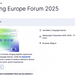 Участь кафедри іноземної філології та перекладу в роботі «Translating Europe Forum 2025» (Брюсель, Бельгія)